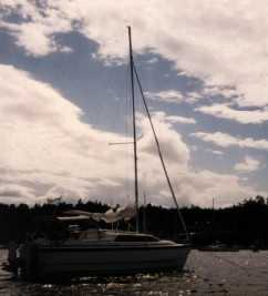 At anchor in Silva bay